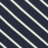 Navy Diagonal-Stripe Knit, Polyester — texture