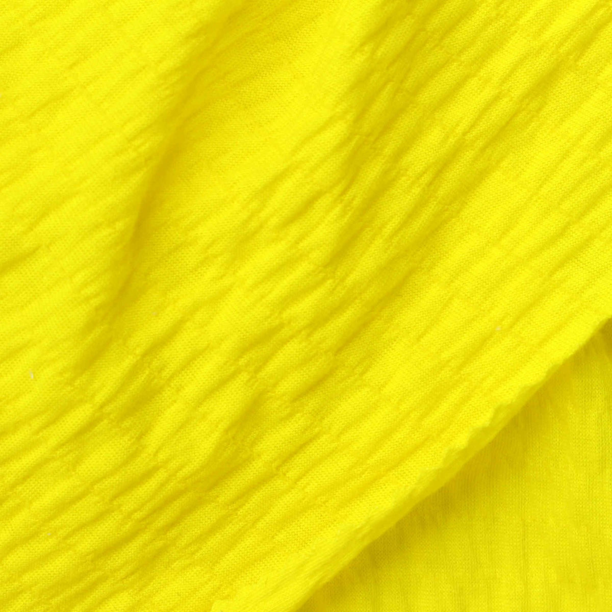 Polyester Stretch Crepe Fabric, 190 gsm, 145 cm — Yellow