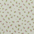 Pink Flowers Rib Knit, Polyester, 210 gsm