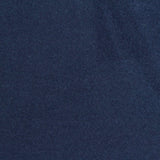 Brushed Cotton Polyester Stretch French Terry Fabric, 260 gsm, 170 cm — Navy