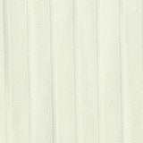 Brushed Polyester Stretch Rib Knit Fabric, 170 gsm, 165 cm — White — texture