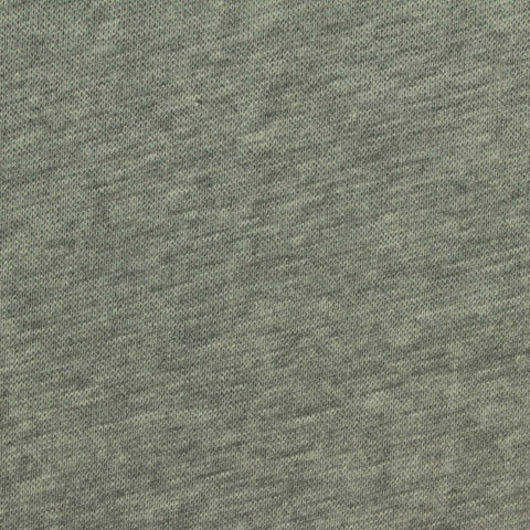 Grey Marl Rib Knit, Poly-Cotton, 220 gsm