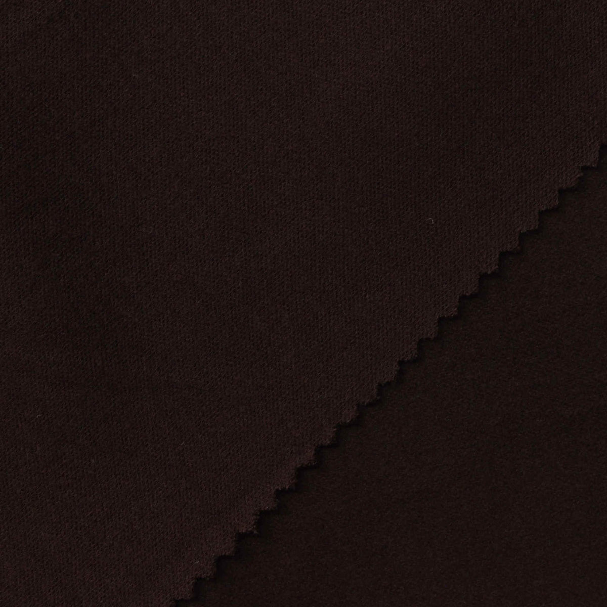 Brushed Polyester Stretch Velvet Fabric, 310 gsm, 165 cm — Brown