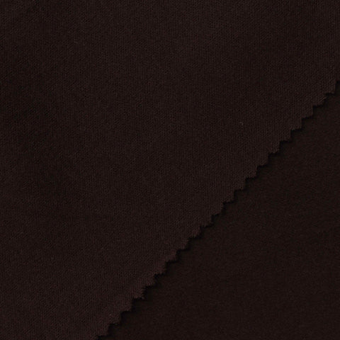 Brushed Polyester Stretch Velvet Fabric, 310 gsm, 165 cm — Brown