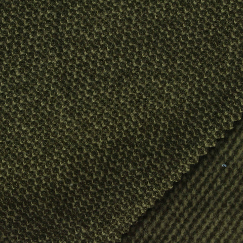 Brushed 100% Polyester Chunky Knit Fabric, 245 gsm, 150 cm — Green