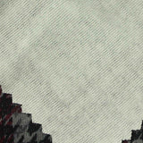 Grey Houndstooth Interlock Knit, Cotton — texture