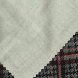 Grey Houndstooth Interlock Knit, Cotton