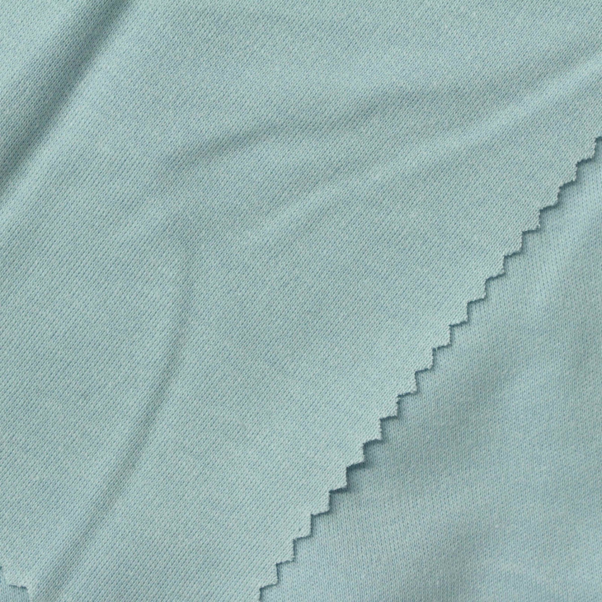 100% Cotton Interlock Knit Fabric, 220 gsm, 145 cm — Blue