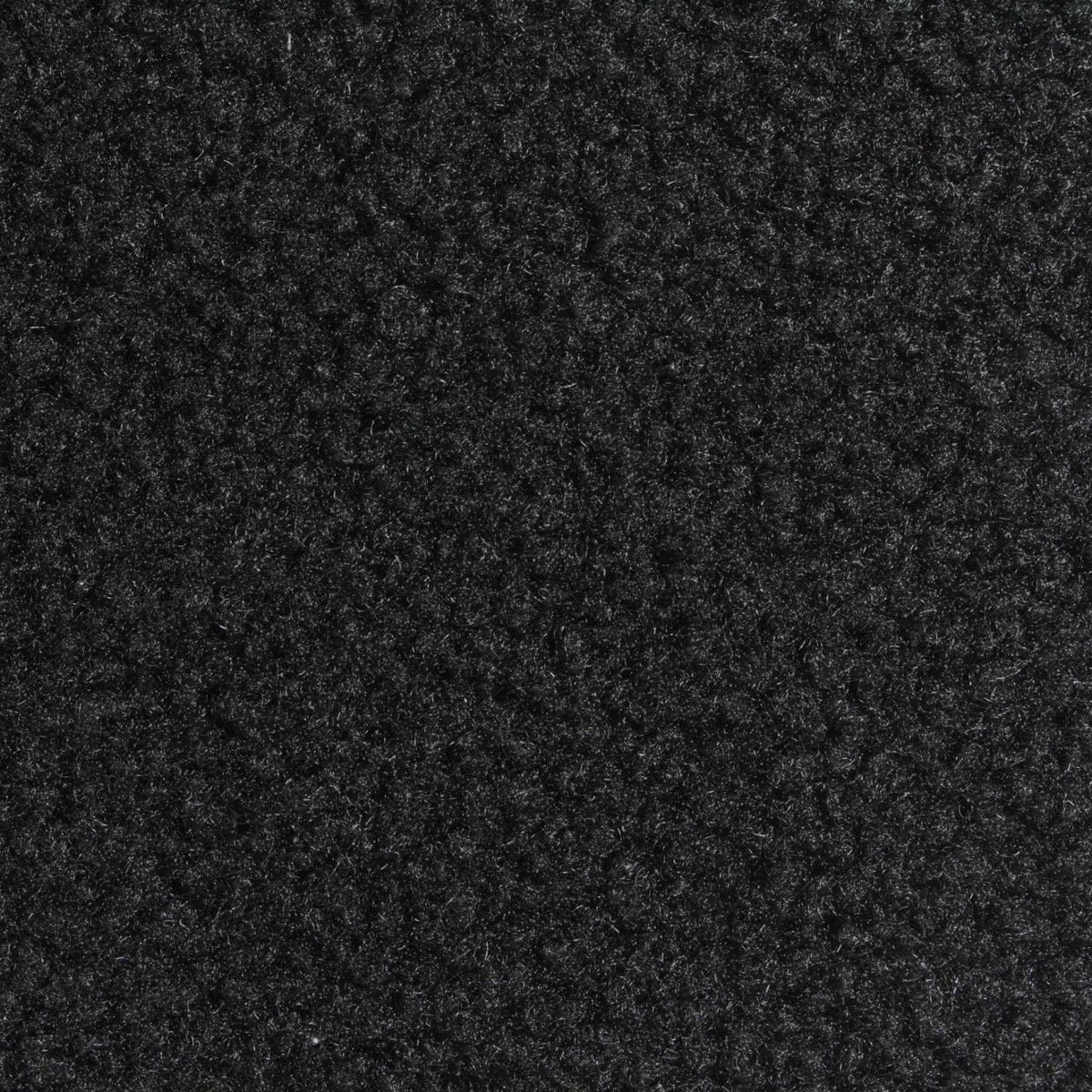 Polyester Stretch Sherpa Fleece Fabric, 280 gsm, 190 cm — Black