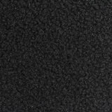Polyester Stretch Sherpa Fleece Fabric, 280 gsm, 190 cm — Black