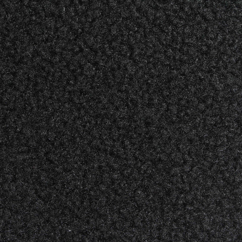 Polyester Stretch Sherpa Fleece Fabric, 280 gsm, 190 cm — Black