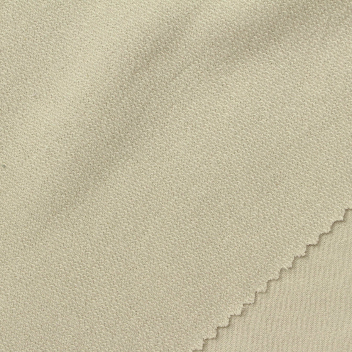 Polyester Cotton French Terry Fabric, 210 gsm, 180 cm — Khaki