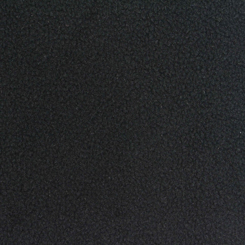 100% Polyester Fleece Fabric, 260 gsm, 160 cm — Black, ref EF-262544
