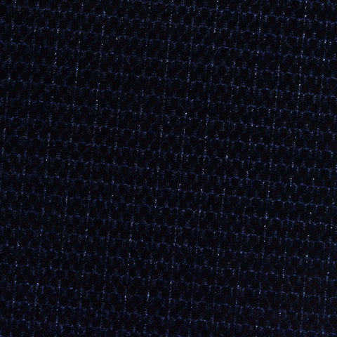 Dark Blue Check Knit, Polyester