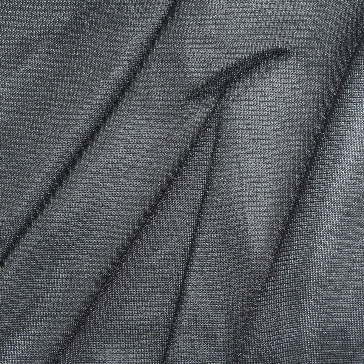 100% Polyester Warp Knit Fabric, 82 gsm, 155 cm — Black