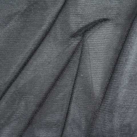 100% Polyester Warp Knit Fabric, 82 gsm, 155 cm — Black