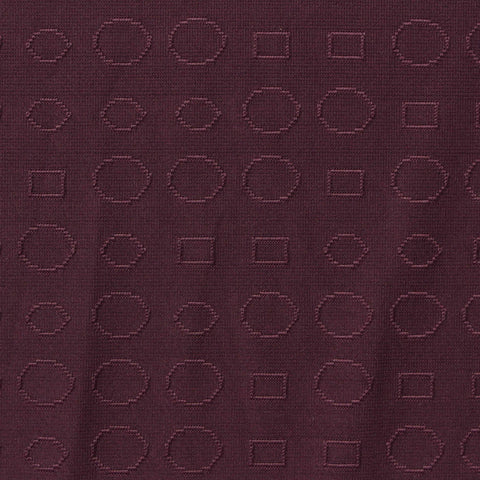 Purple Geometric-Circle Pointelle Knit, Polyester