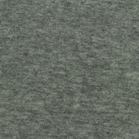 Heathered Grey Marl French Terry, Cotton-Poly, 210 gsm