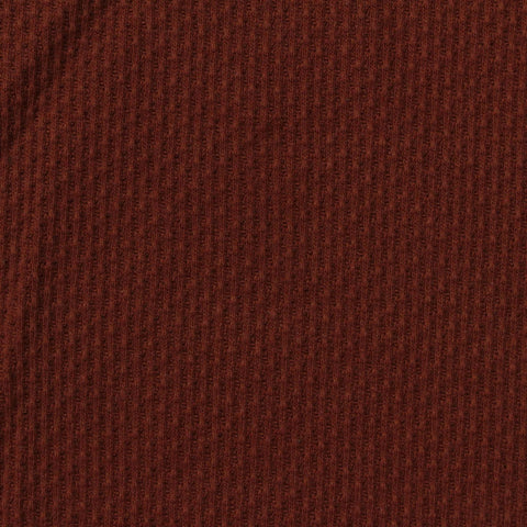 Jacquard Cotton Polyester Stretch Rib Knit Fabric, 200 gsm, 150 cm — Brown
