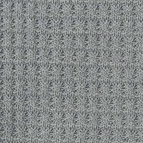 Polyester Viscose Waffle Knit Fabric, 220 gsm, 170 cm — Grey
