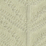Cream Openwork Pointelle Knit, Spandex — texture