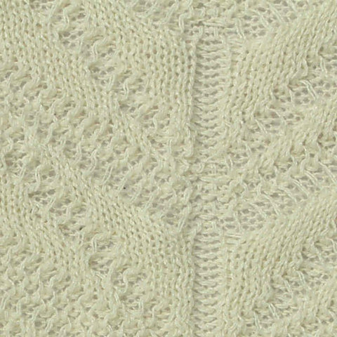 Cream Openwork Pointelle Knit, Spandex