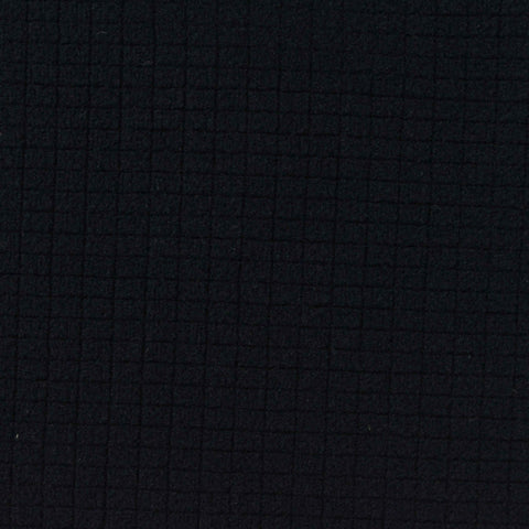 Plaid 100% Polyester Fleece Fabric, 250 gsm, 155 cm — Black