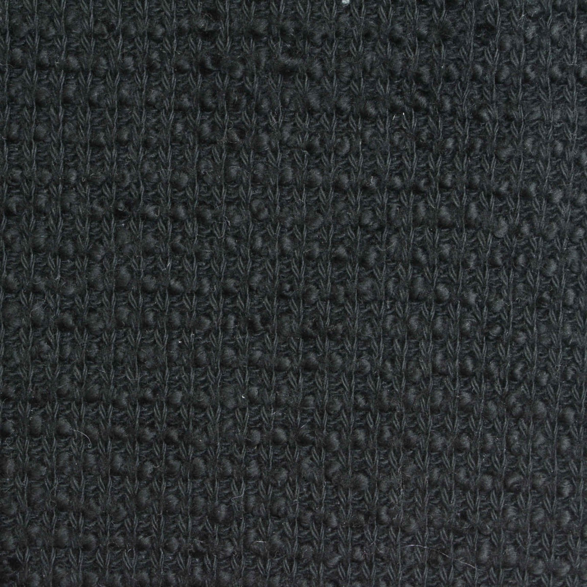 100% Cotton Chunky Knit Fabric, 460 gsm, 173 cm — Black