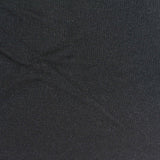 Modal Wool Stretch Rib Knit Fabric, 160 gsm, 150 cm — Black