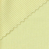 Tencel Lyocell Acetate Stretch Rib Knit Fabric, 210 gsm, 155 cm — Yellow — texture