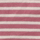 Dusty Rose Horizontal-Stripe Jersey Knit, Cotton — texture