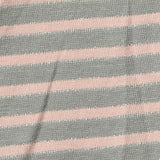 Striped Cotton Metallic Jersey Knit Fabric, 130 gsm, 165 cm — Grey — texture