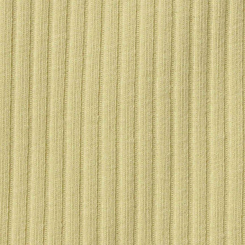 Cotton Stretch Rib Knit Fabric, 220 gsm, 140 cm — Khaki