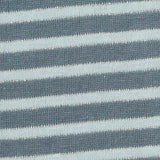 Grey-Blue Horizontal-Stripe Jersey Knit, Cotton — texture