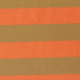Orange Horizontal-Stripe Jersey Knit, Tencel Lyocell