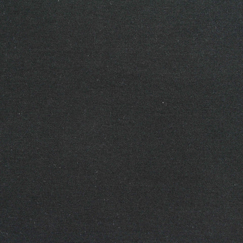 Cotton Nylon Stretch Ponte Knit Fabric, 330 gsm, 150 cm — Black