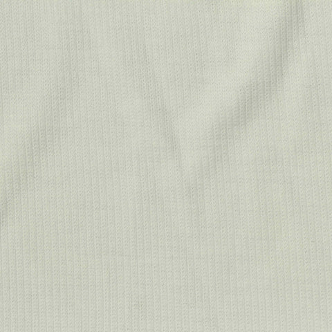 Polyester Viscose Stretch Rib Knit Fabric, 200 gsm, 140 cm — Beige