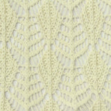Light Cream Vertical-Eyelet Pointelle Knit, Poly-Cotton