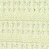 Cream Textured-Band Pointelle Knit, Viscose-Poly — texture