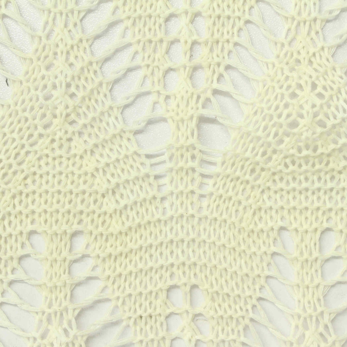 Light Yellow Openwork Pointelle Knit, Poly-Cotton, 230 gsm