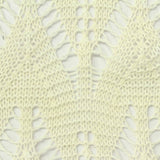 Light Yellow Openwork Pointelle Knit, Poly-Cotton