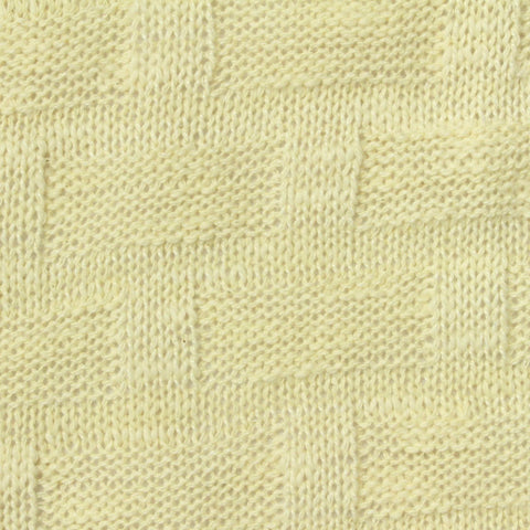 Light Yellow Tone-on-Tone Pointelle Knit, Cotton