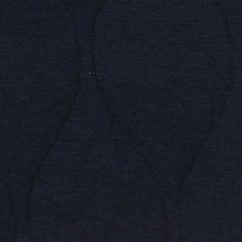 Jacquard Cotton Polyester Knit Fabric, 325 gsm, 170 cm — Navy