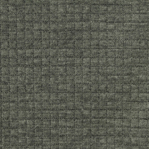 Green Tone-on-Tone Grid Jacquard, Poly-Viscose