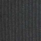 Dark Grey Marl Rib Knit, Poly-Cotton — texture
