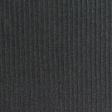 Dark Grey Marl Rib Knit, Poly-Cotton