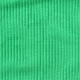 Rib Knit Fabric, 225 gsm, 110 cm — Green