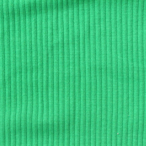 Rib Knit Fabric, 225 gsm, 110 cm — Green
