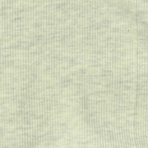 Light Grey Marl Rib Knit, Poly-Cotton, 300 gsm
