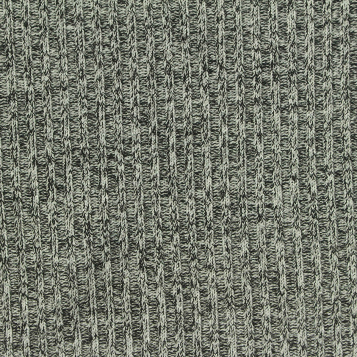 Black Marl Rib Knit, Polyester, 331 gsm